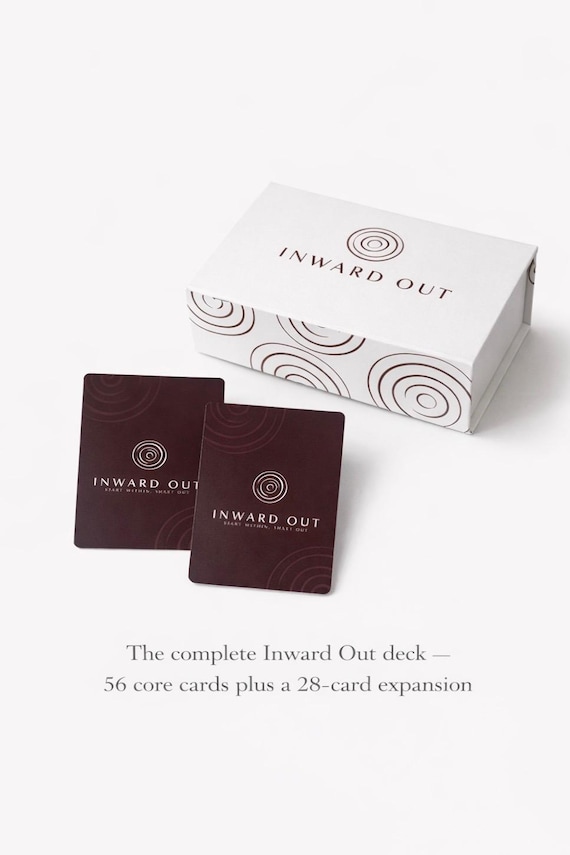 Inward Out Conversation Cards | Deep Connection Card Deck for Couples, Friends & Self Reflection | Expanded Edition
