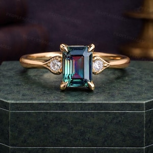 Bague minimaliste en onyx noir véritable* Bague délicate en diamant noir* Bague en argent sterling* Bague solitaire faite main* Cadeau pour demoiselle d'honneur* Cadeau pour elle