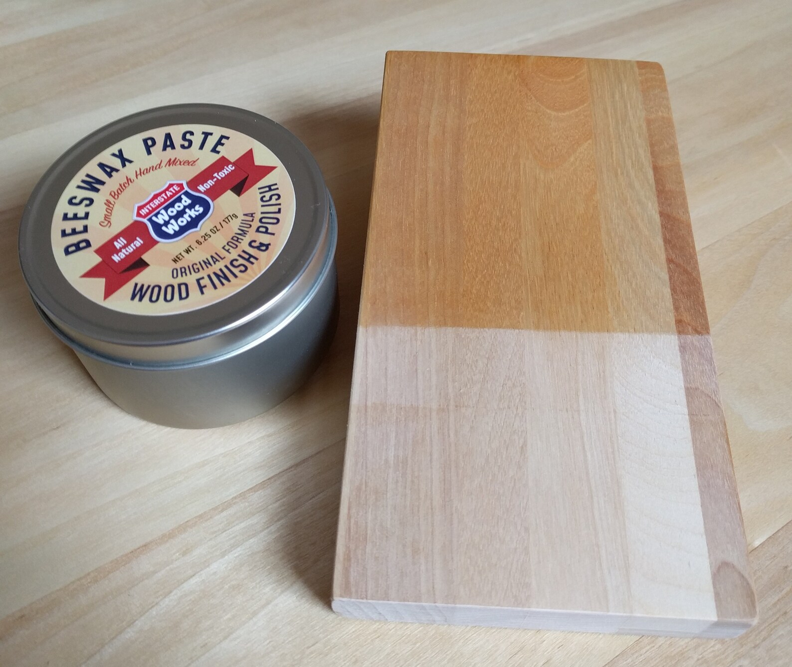 Beeswax and Oil Wood Finish Interstate Woodworks Beeswax Paste Etsy
