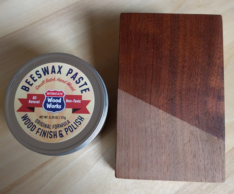 Beeswax and Oil Wood Finish Interstate Woodworks Beeswax Paste Etsy