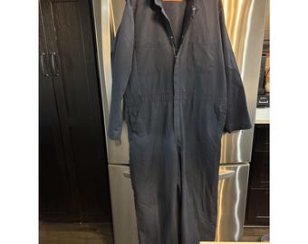 Men's Coverall Long Sleeve Jumpsuit Cotton Mechanic SZ 46-G Zipper