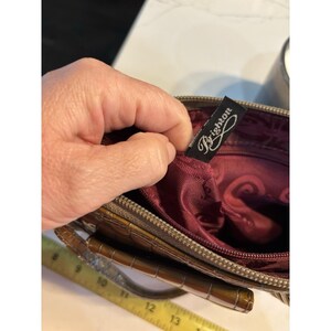 Brighton Barbados Beige Patent Leather Crossbody Adjustable Handbag image 7