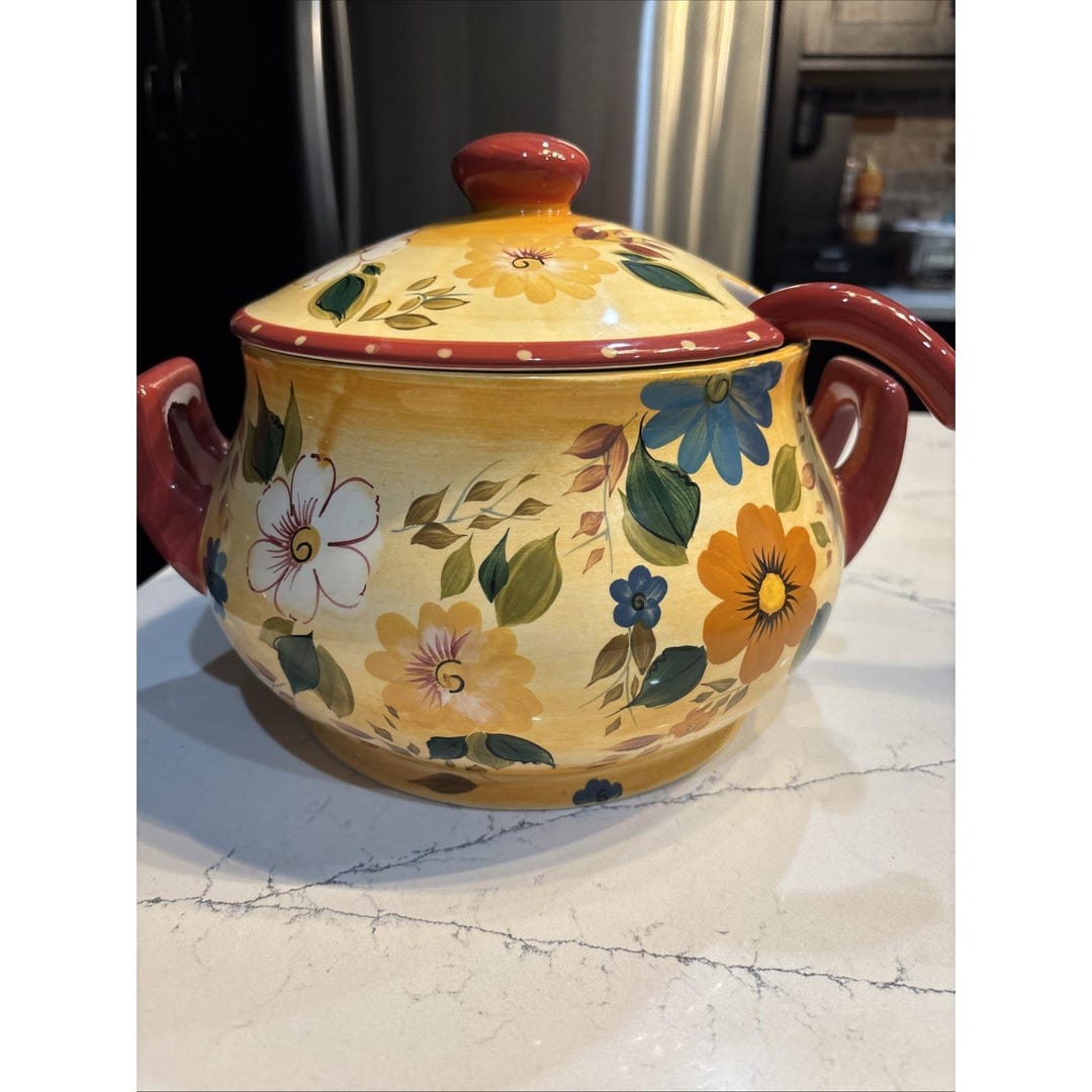 Oneida Kitchen ONEIDA Kitchen- Sunset Bouquet 3.75 Qt / Hand Painted - Etsy