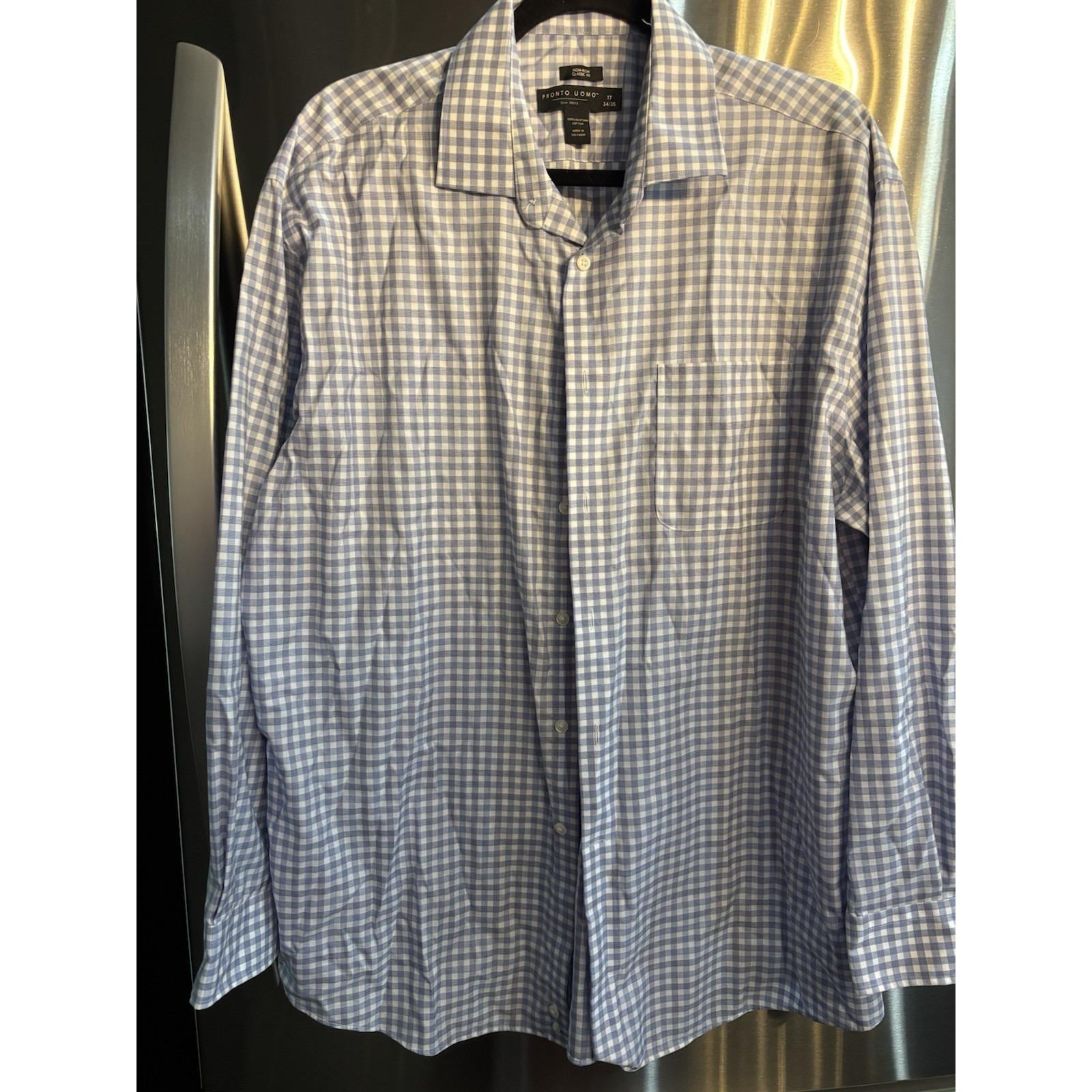 plaid dress shirt mens Traveler Stretch Dress Shirt in Grey Mini Plaid L / Extra Tall / Grey Mini Plaid