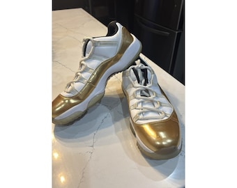 Air Jordan 11 Retro Low Closing Ceremony White Gold 528895-103 Sz 11