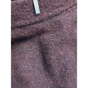 Free People Burgundy Oversized Tunic Sweater Womens SZ Large image 5