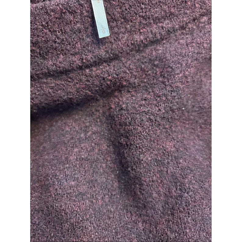 Free People Burgundy Oversized Tunic Sweater Womens SZ Large image 5