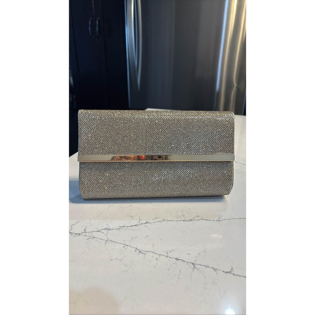 Shimmer Evening Clutch Bag Gold Metallic Party Wedding Prom Purse Etsy — free download