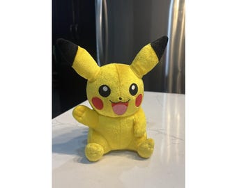 Pokemon Pikachu 8" Yellow Plush Stuffed Animal Toy Waving Tomy
