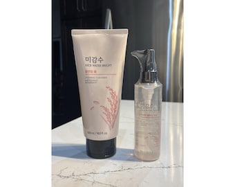 The Face Shop Rice Water Bright Duo Foam Cleanser 300ml & Light Oil