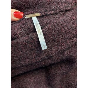 Free People Burgundy Oversized Tunic Sweater Womens SZ Large image 4