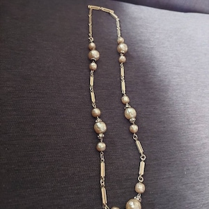 Vintage Faux Pearl Necklace