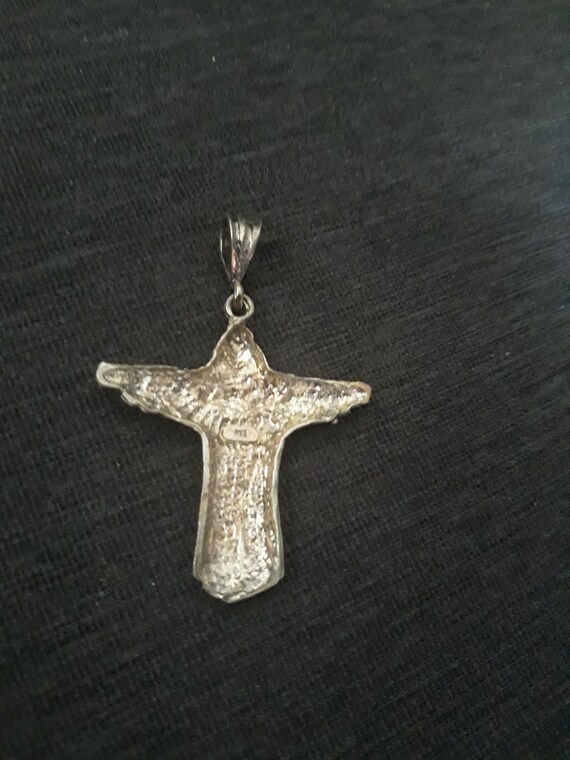 925 Sterling Silver Jesus Pendant - image 4