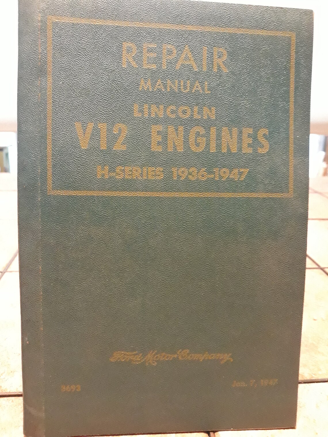 Repair Manual Lincoln V12 Engines HSeries 19361947 Ford Etsy