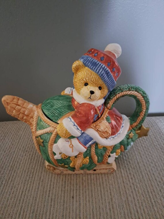 Cherished Teddies Teapot and Creamer and Sugar Set - Etsy