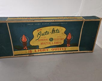 Vintage Brite-lite Christmas Lights in Original Box