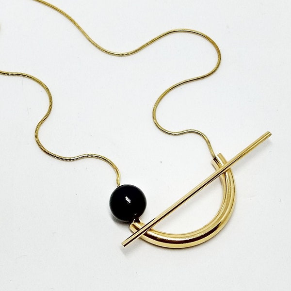 Long geometric necklace, Patt necklace