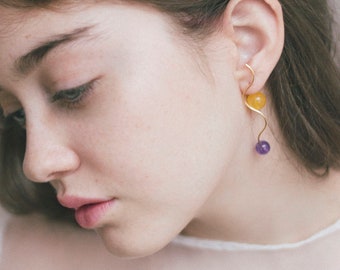 Color block earrings