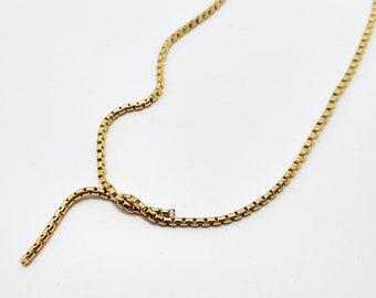 Layering necklace, minimalist knot necklace, Chained necklace n1