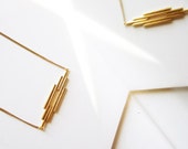 Sale - last one - Horizontal brass bars necklace