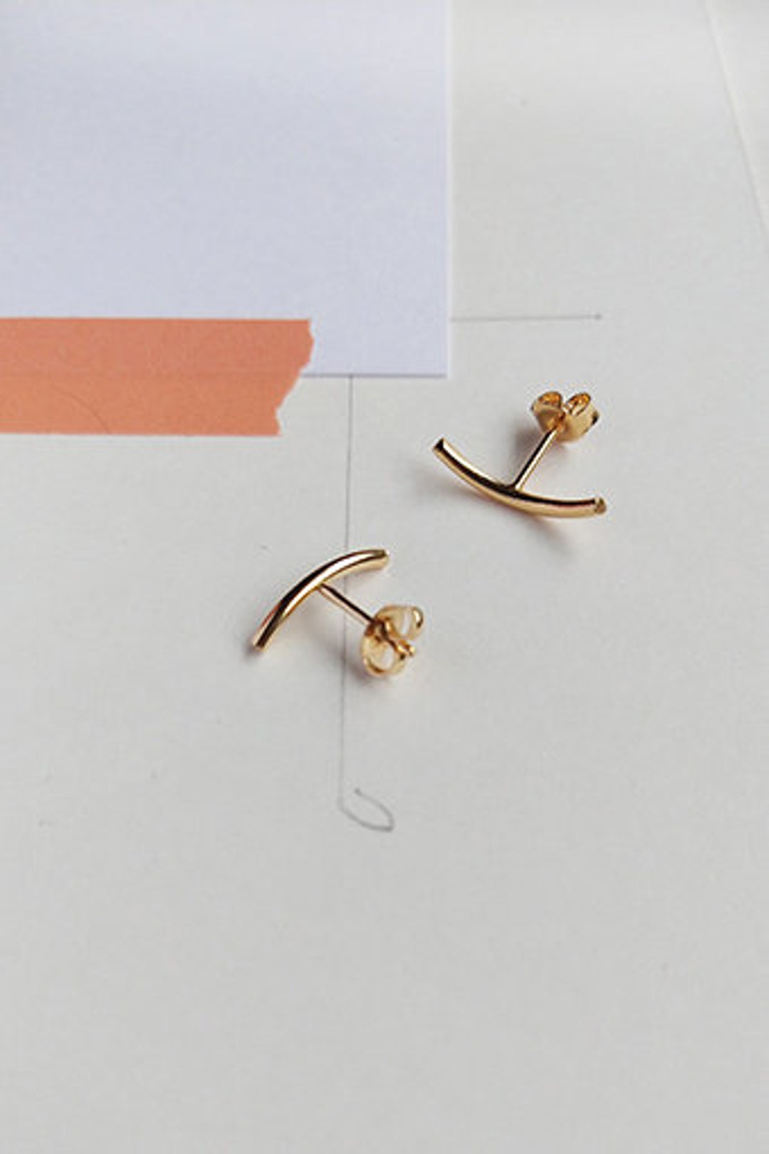 saginaw mi wnem live stream Buy Gold Plated Arch Stud Earrings: Minimalist Brass Jewelry Online in  India