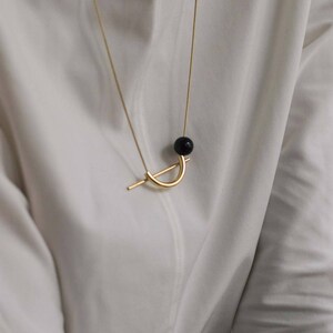 Long geometric necklace, Patt necklace image 4