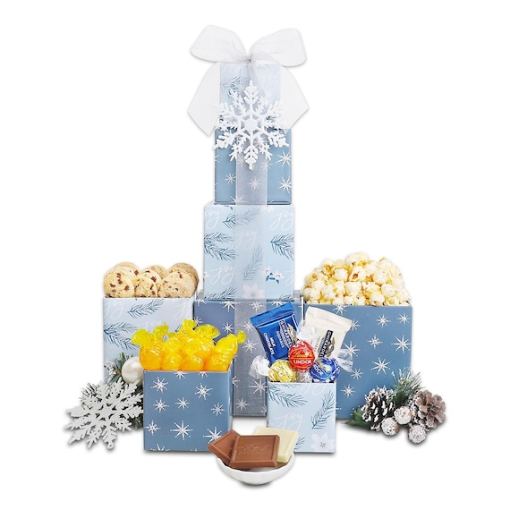 Winter Decadence Holiday Gift Tower