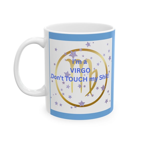 Funny Ceramic Coffee Mug – "Don't Touch This Shit" Novelty Gift