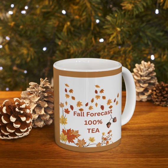 Autumn Leaves Ceramic Mug – Fall Tea Cup
