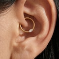 Titanium Marquise CZ Hoop Earring 16G, Dainty Clicker Ring Helix Daith Septum Nose Piercing product logo