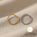 Titanium 16G Twisted Segment Clicker Ring, Braided Spiral Septum Daith Hoop for Cartilage Piercing Jewelry product logo