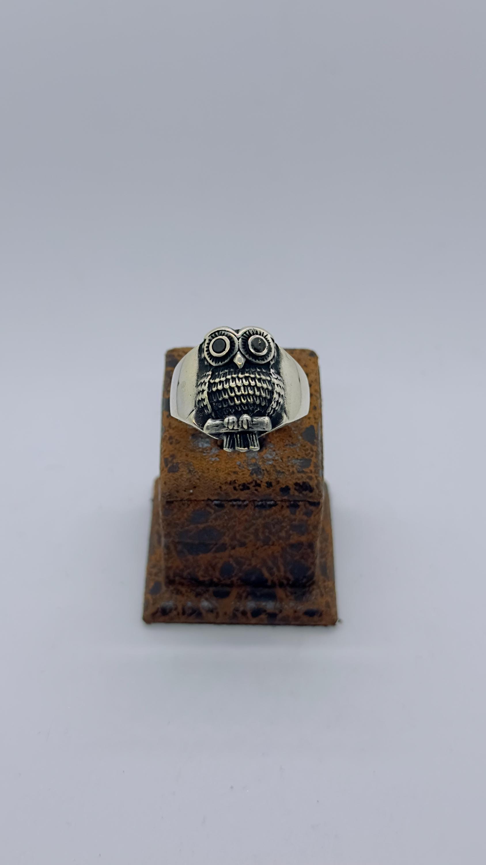 Sterling Silver Owl Ring, Wisdom Animal Jewelry, Fathers Day Gift