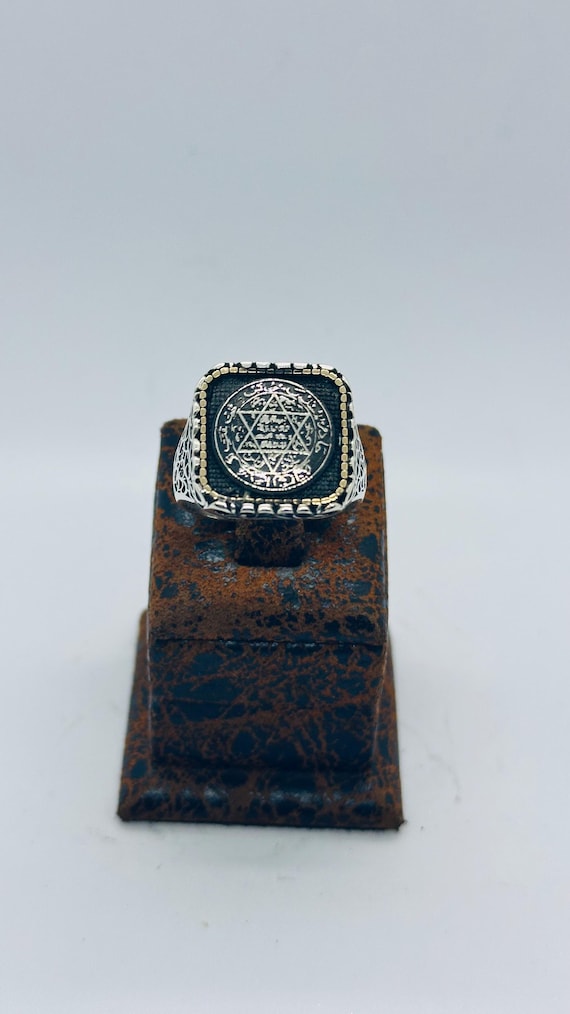 salomon リング　ビンテージ 925スターリングシルバー ソロモンシールリング ヴィンテージ ヘキサ