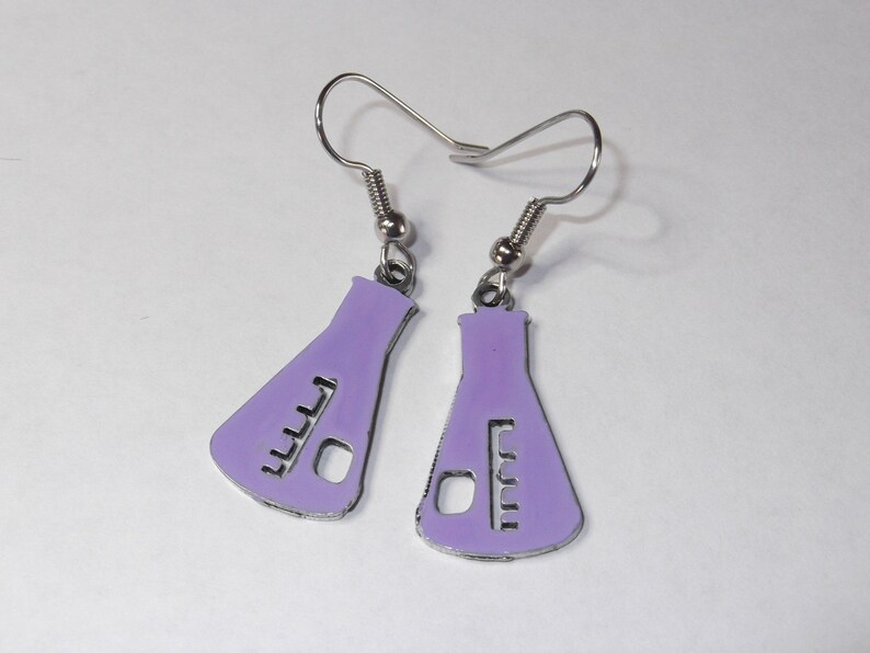 Geekery Chemistry Flask Earrings Beaker Etsy