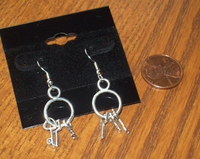 The Lockpick Earrings Steampunk Key Victorian Etsy