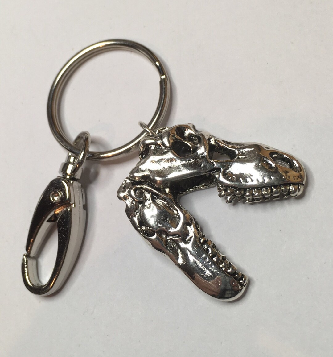 Geekery Trex Key Chain Dinosaur Purse Charm Etsy