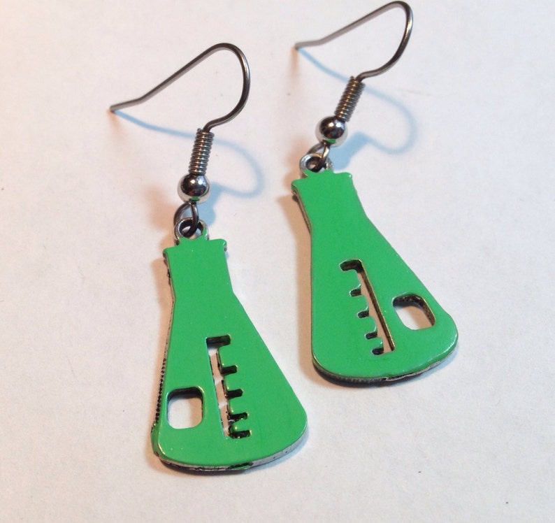 Geekery Chemistry Flask Earrings Beaker Etsy