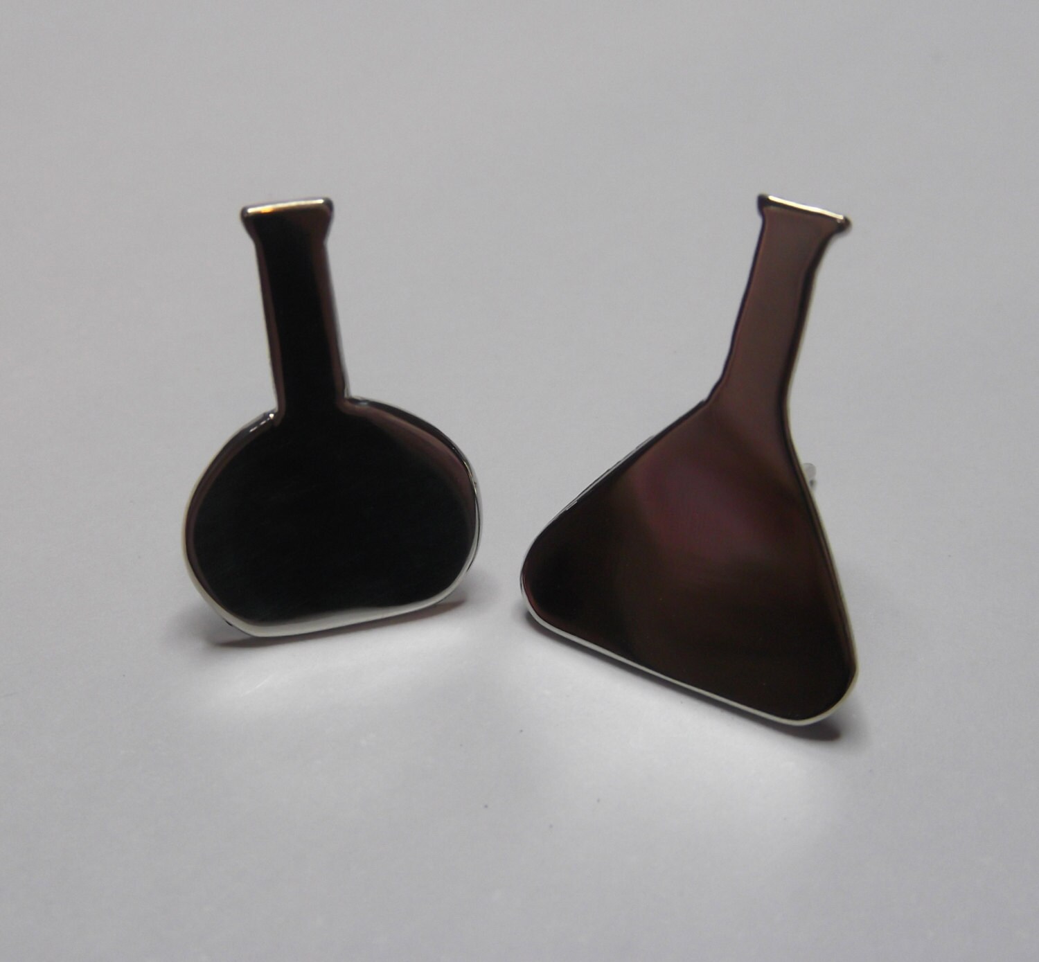 Geekery Small Chemistry Flask Stud Earrings in Etsy
