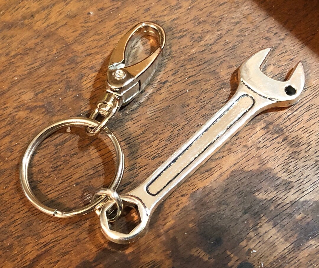 Wrench Key Chain Mechanic Science Spanner Tools Etsy
