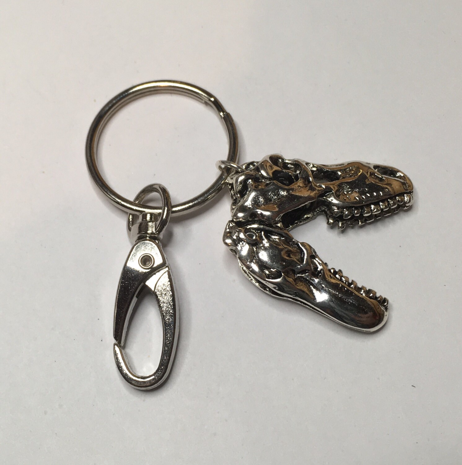 Geekery Trex Key Chain Dinosaur Purse Charm Etsy