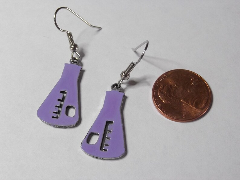 Geekery Chemistry Flask Earrings Beaker Etsy