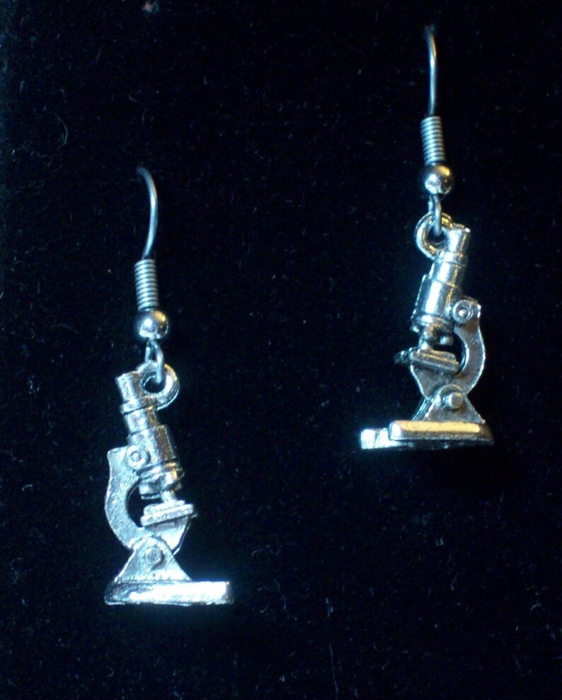 Geekery Microscope Necklace Science Jewelry Etsy