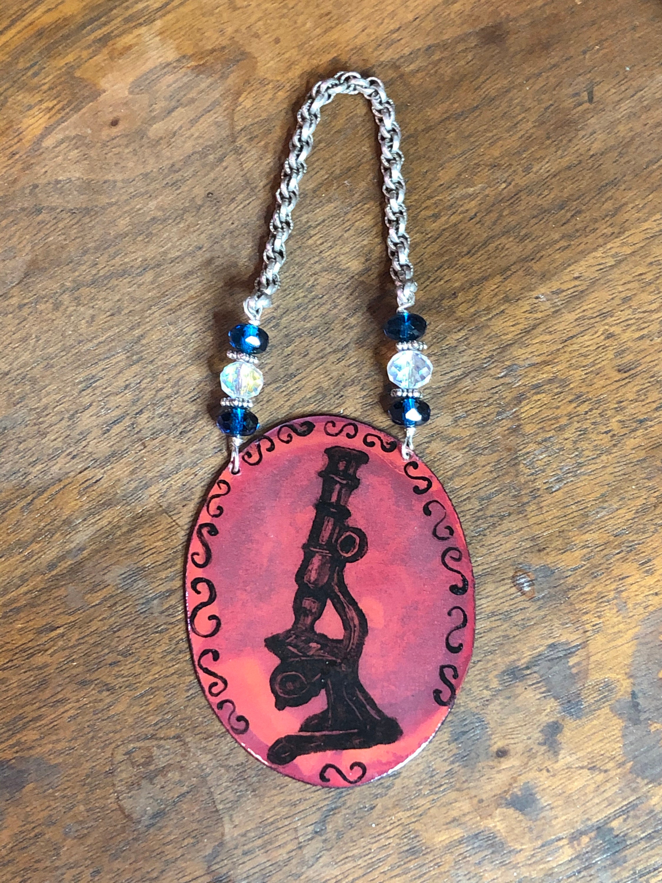 Microscope Ornament Science Biology Tree Ornament Etsy