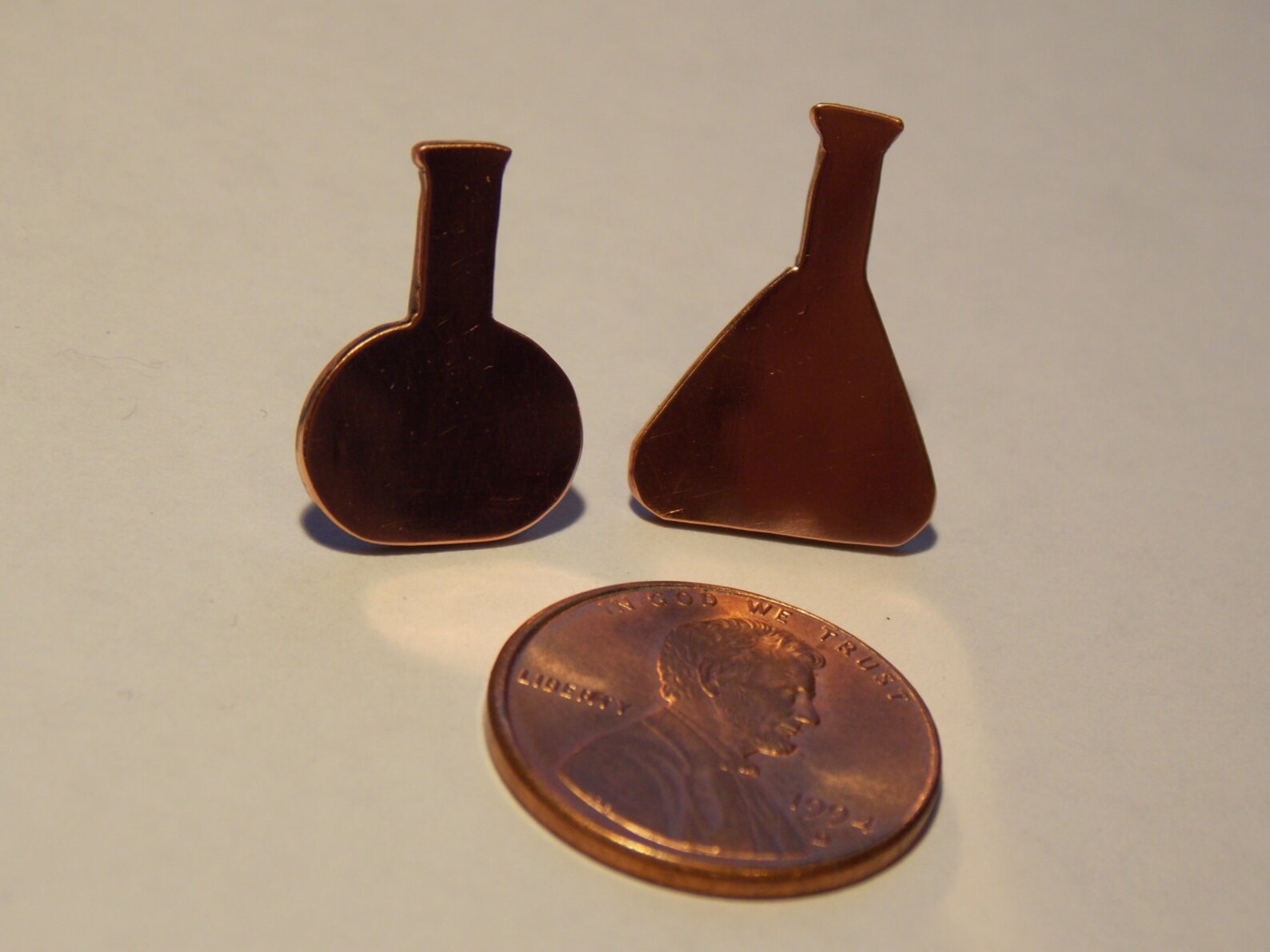 Geekery Small Chemistry Flask Stud Earrings in Etsy