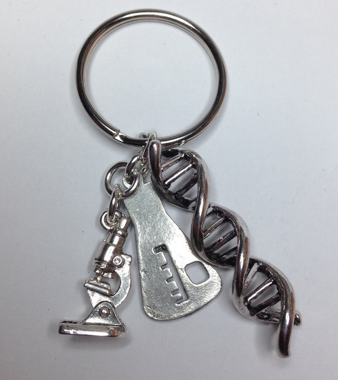 Geekery Science Keychain DNA Biochemistry Beaker Etsy