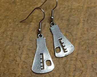 Gorgeous Geekery Erlenmeyer Earrings - Chemistry Earrings, Science Jewelry, Chemical Flask, Beaker, Laboratory - Great Gift!