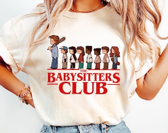 Camiseta del Club de Niñeras, camiseta pop-pop, sudadera con parodia de ciencia ficción de los 80, regalo divertido de cuello redondo para fan de una serie de televisión.