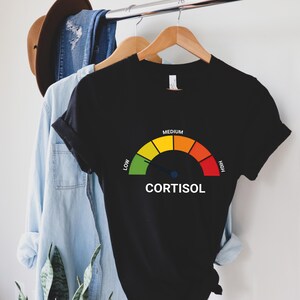 Low Cortisol Shirt, Funny Stress Meme Tee, Mental Health Sweatshirt, Internet Humor Crewneck, Sarcastic Wellness Gift For Friend Bild 6