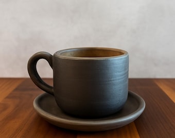 Taza y platillo de café artesanal de Oaxaca