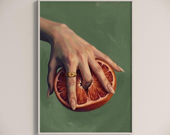 Sensual Fruit Art Print, Vulvas Art, Divine Feminine Decor #108